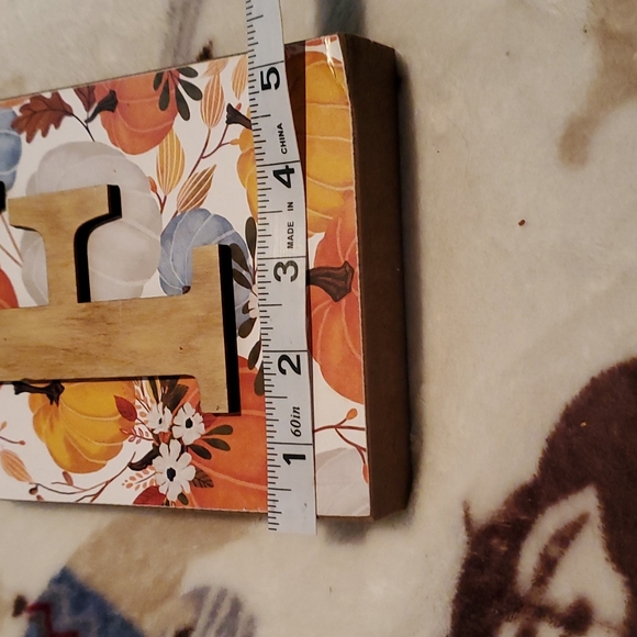 Autumn monogram F tag - Picture 2 of 7